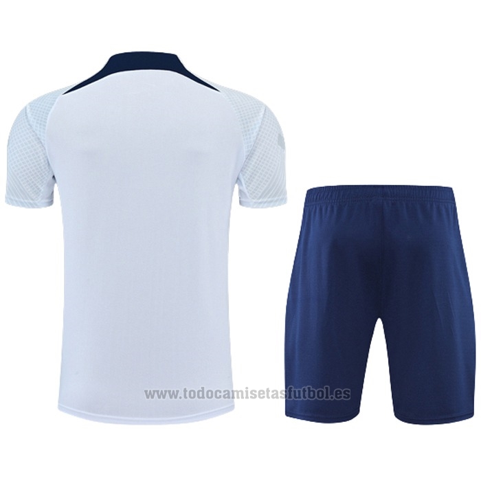 Chandal del Paris Saint-Germain Manga Corta 2022-2023 Blanco - Pantalon Corto